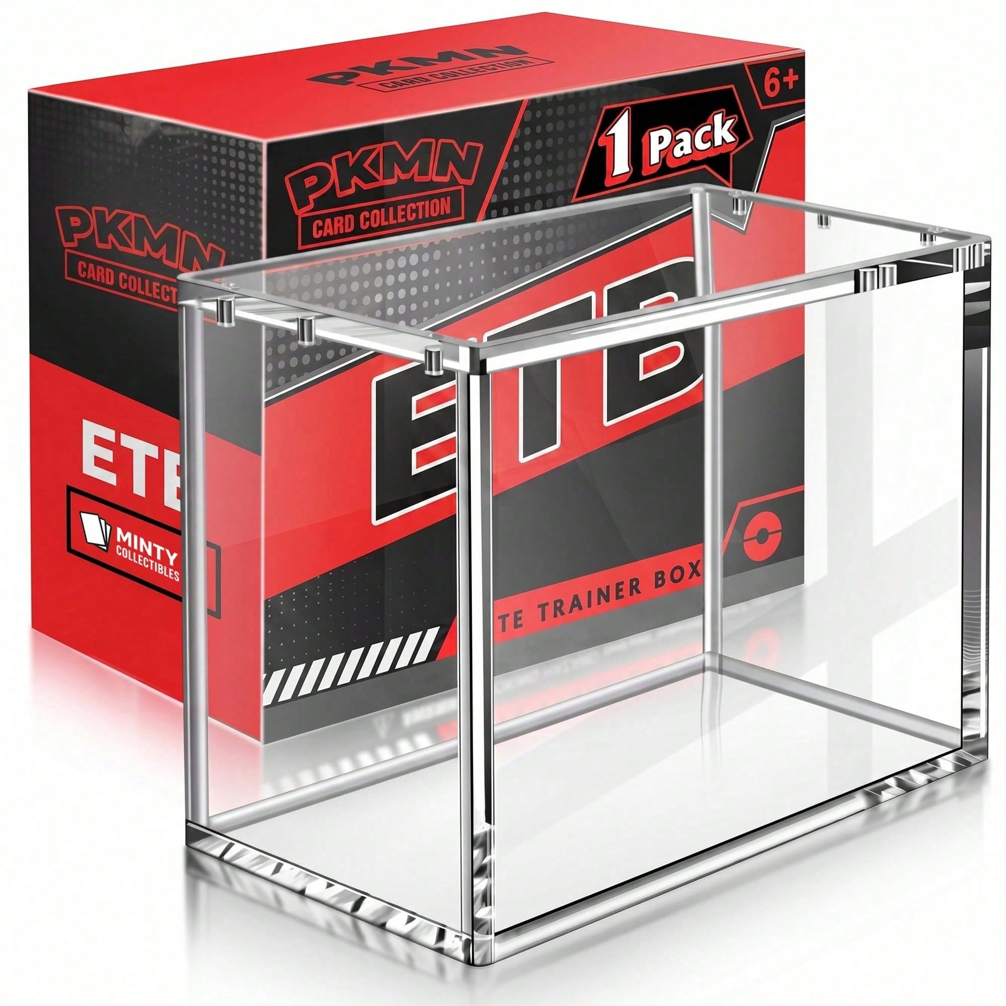 Gaming Card Holder - Kotak Display Akrilik Magnetik Transparan ETB,