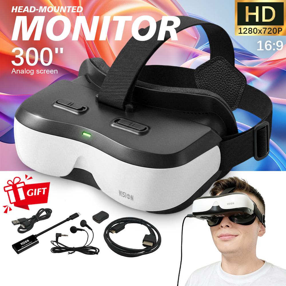 Pc Gaming Handheld Console - Layar Portabel yang Dipasang di Kepala