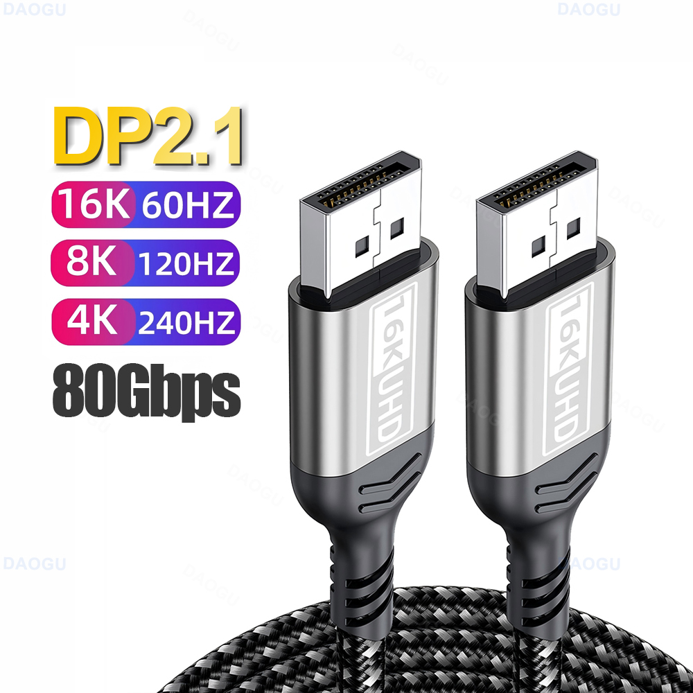Hdmi Cable 2.1 - Kabel DisplayPort 2.1 HDR 80Gbps 16K@60Hz