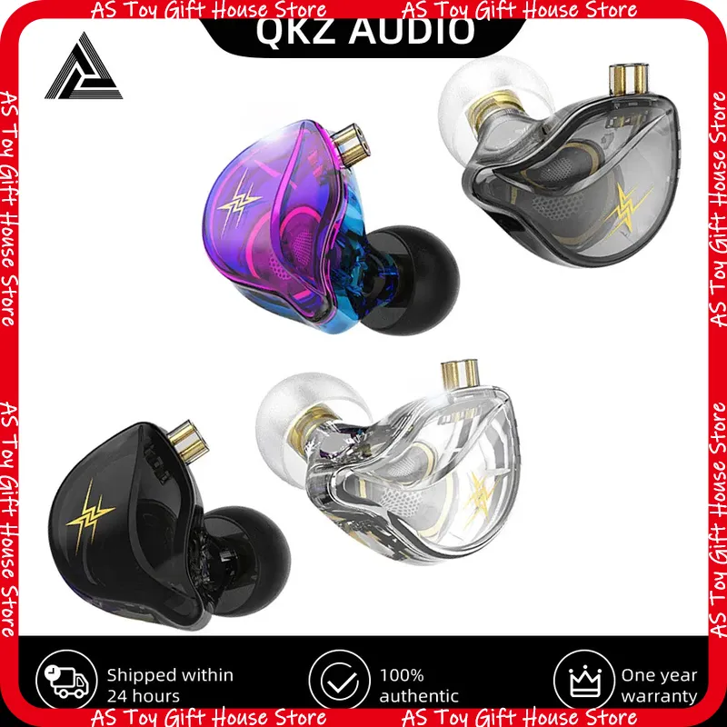 Gaming Headset Wired - QKZ ZXT Headphone In-Ear Berkabel Hi-Res