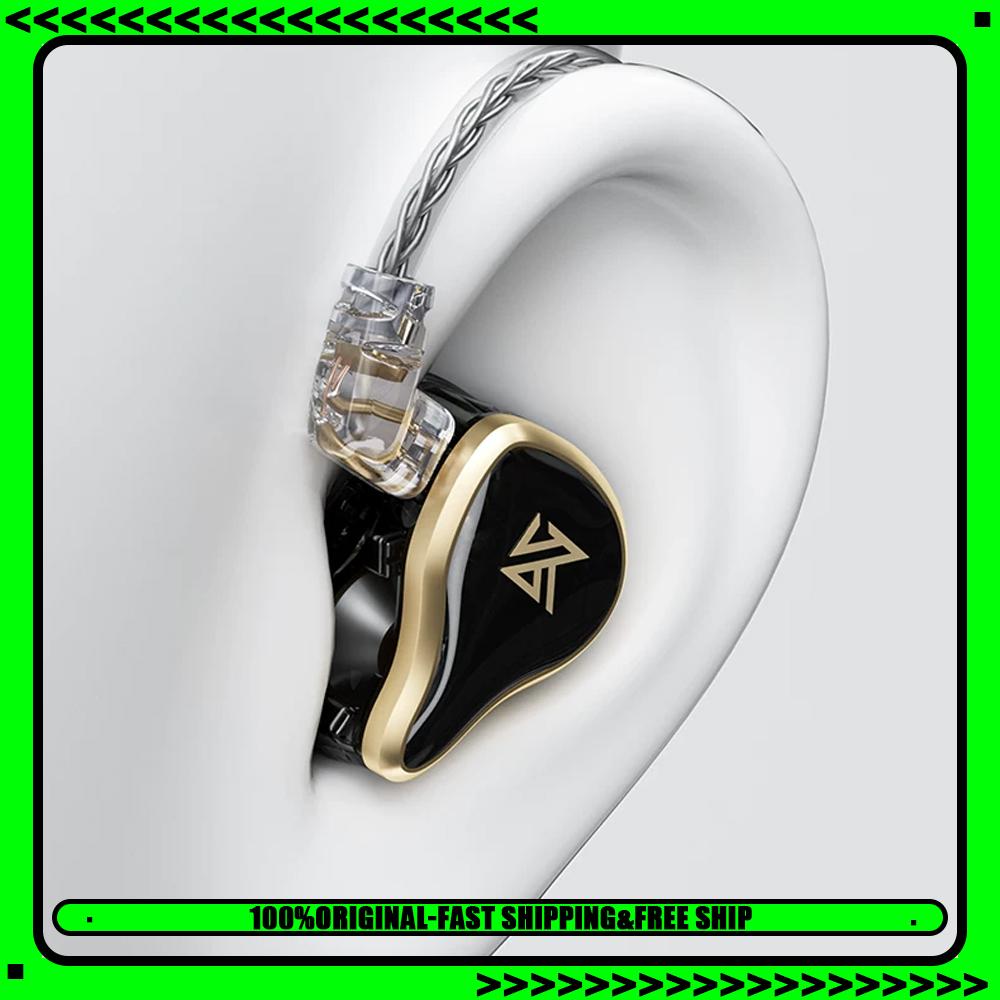Gaming Headset Wired - KZ ZAS Earphone Berkabel Metal 16-Unit