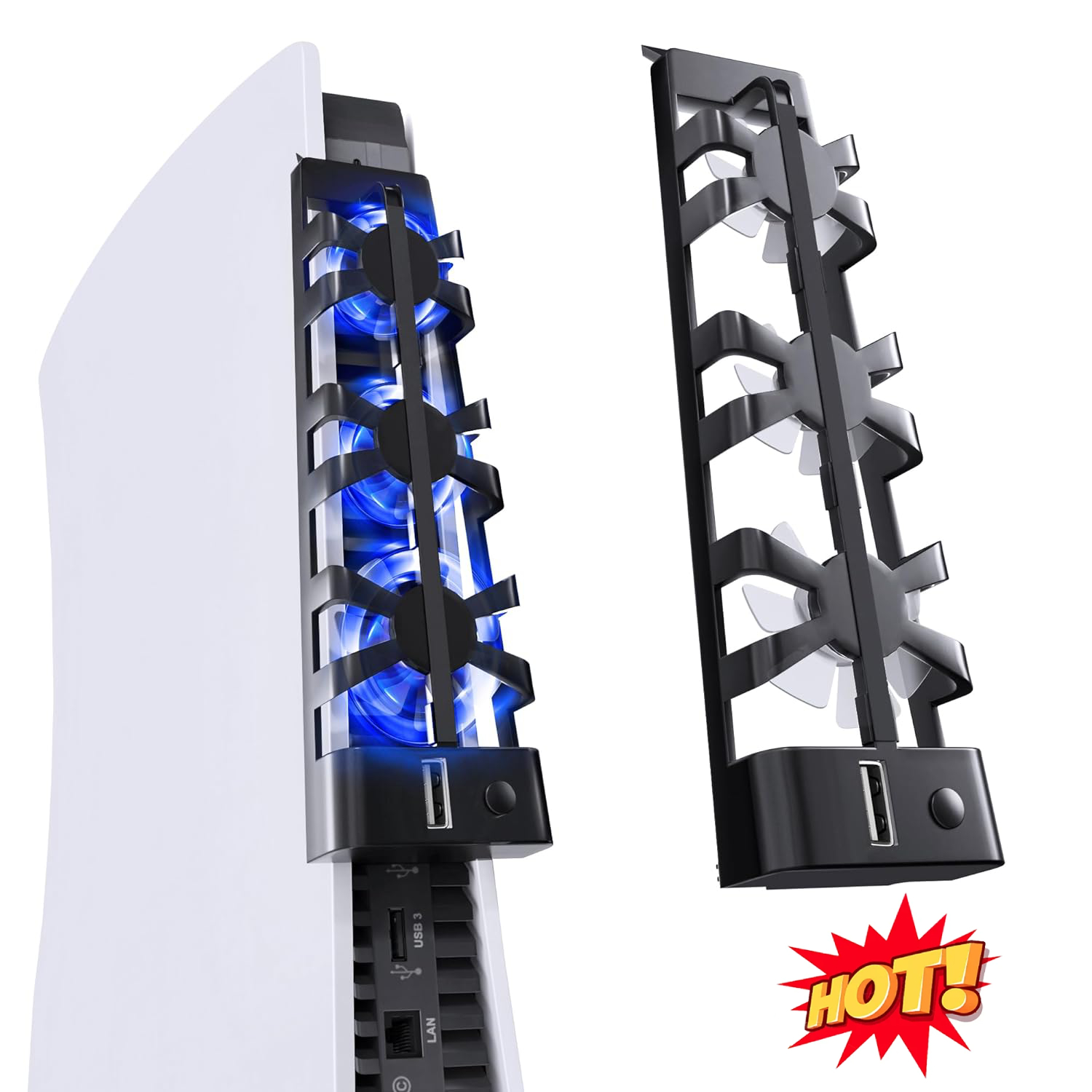 Console Cooling Fan - Kipas pendingin untuk konsol PlayStation 5,