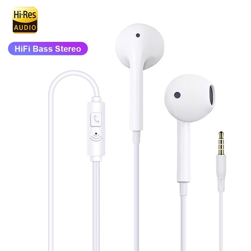 Gaming Headset Wired - Earphone Universal Headphone Berkabel Jack 3.5Mm