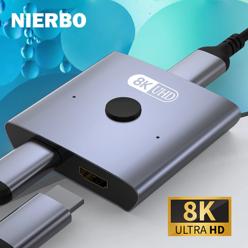 NIERBO 8K pemisah saklar HDMI  - Hdmi Cable 2.1 ulasan dan harga