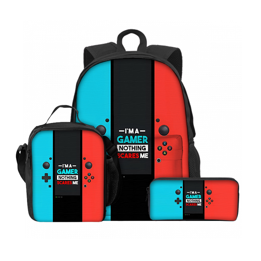 Set 3 Buah Tas Makan Siang Kon - Gaming Console For Kids ulasan dan harga