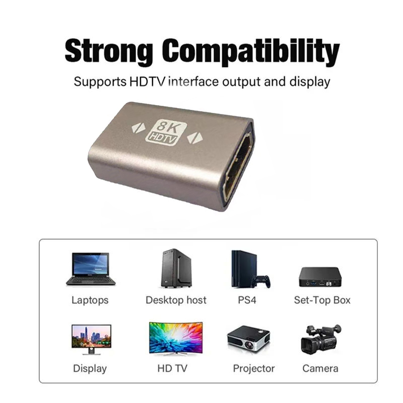 8K HDMI 2.1/2.0 kabel adaptor  - Hdmi Cable 2.1 ulasan dan harga