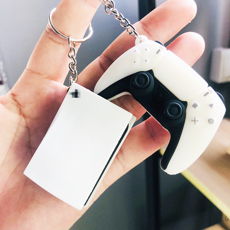 Bergaya Ps5 Analog lem tetes g - Gaming Console Keychain ulasan dan harga