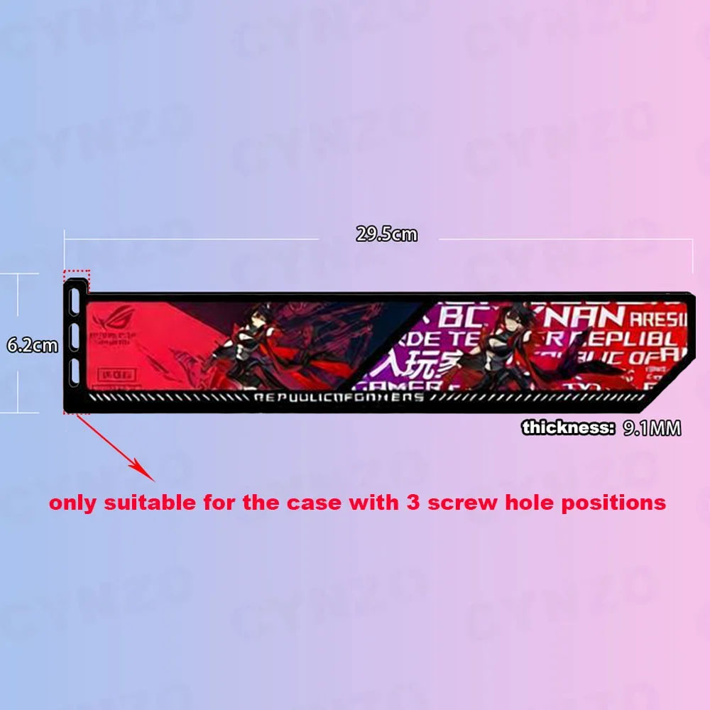 Tempat VGA RGB Kustom 5V/12V,  - Gaming Card Holder ulasan dan harga