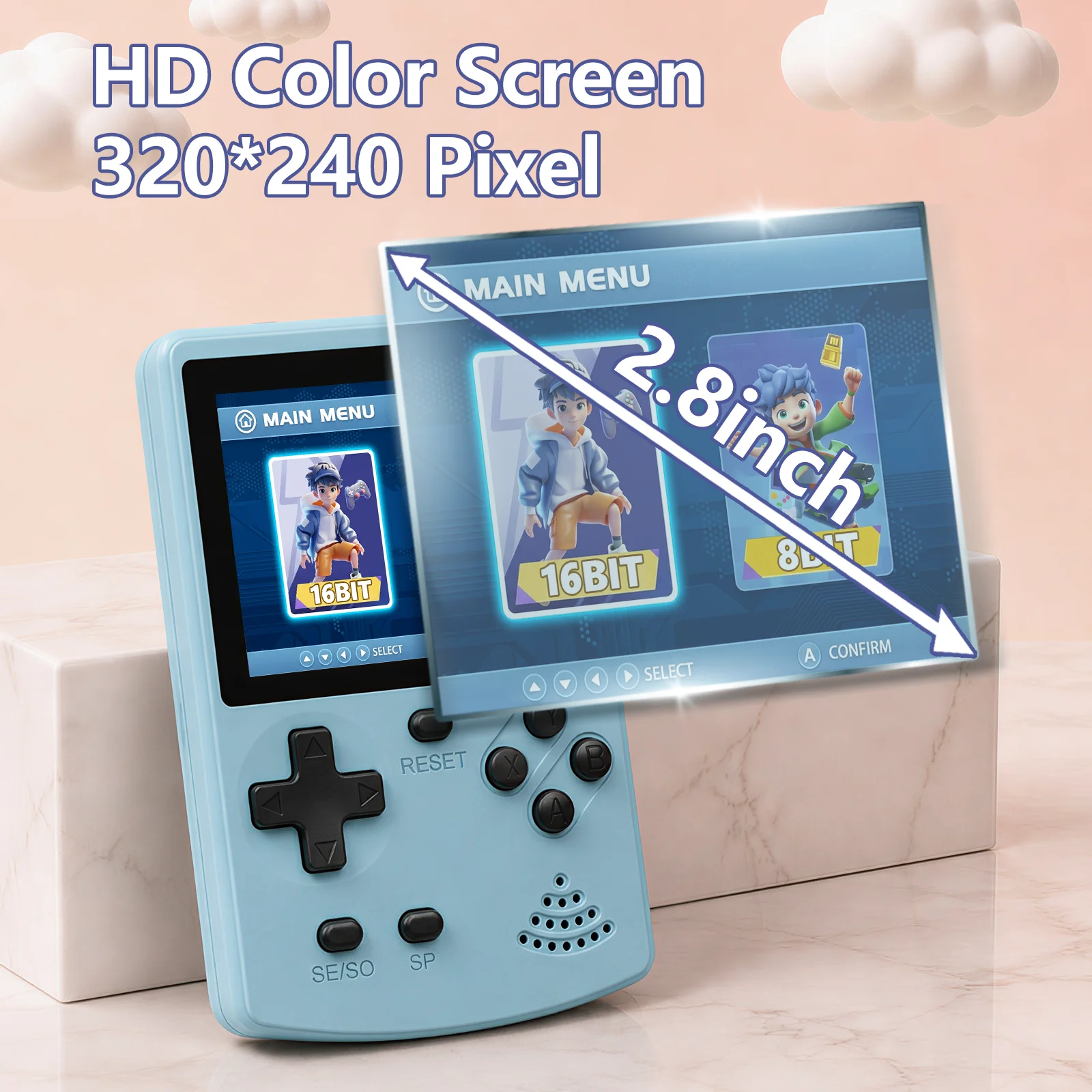 Konsol Game Genggam GAMINJA 30 - Gaming Console For Kids ulasan dan harga