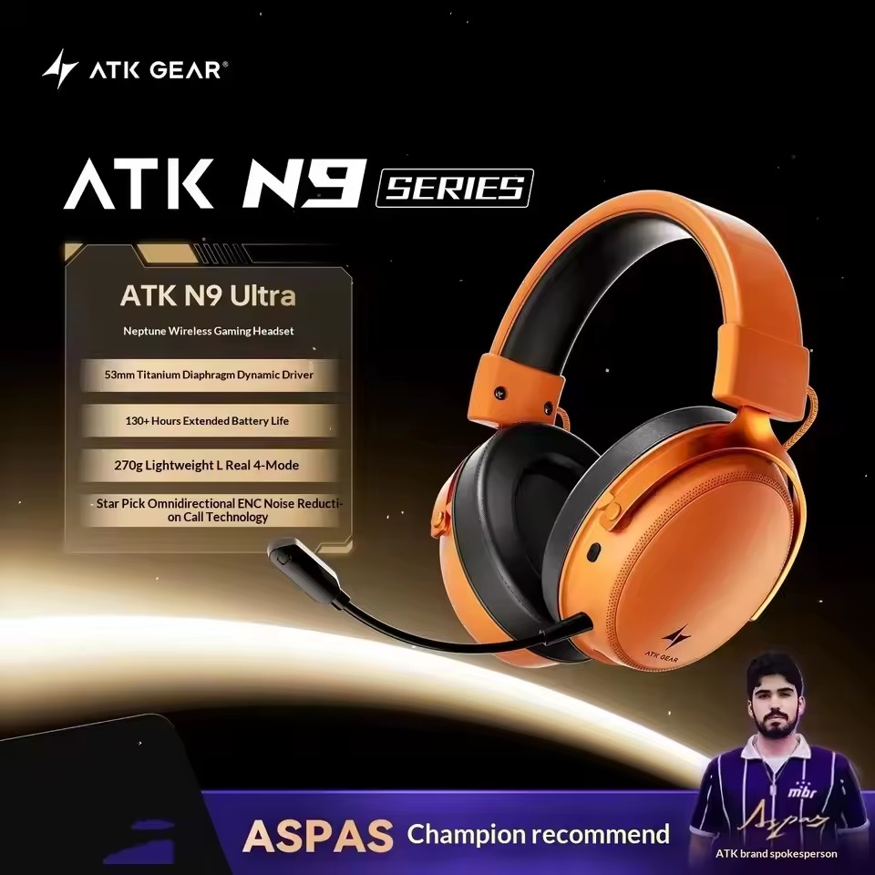 Headset Gaming Nirkabel ATK N9 - Gaming Console Vr Headset ulasan dan harga