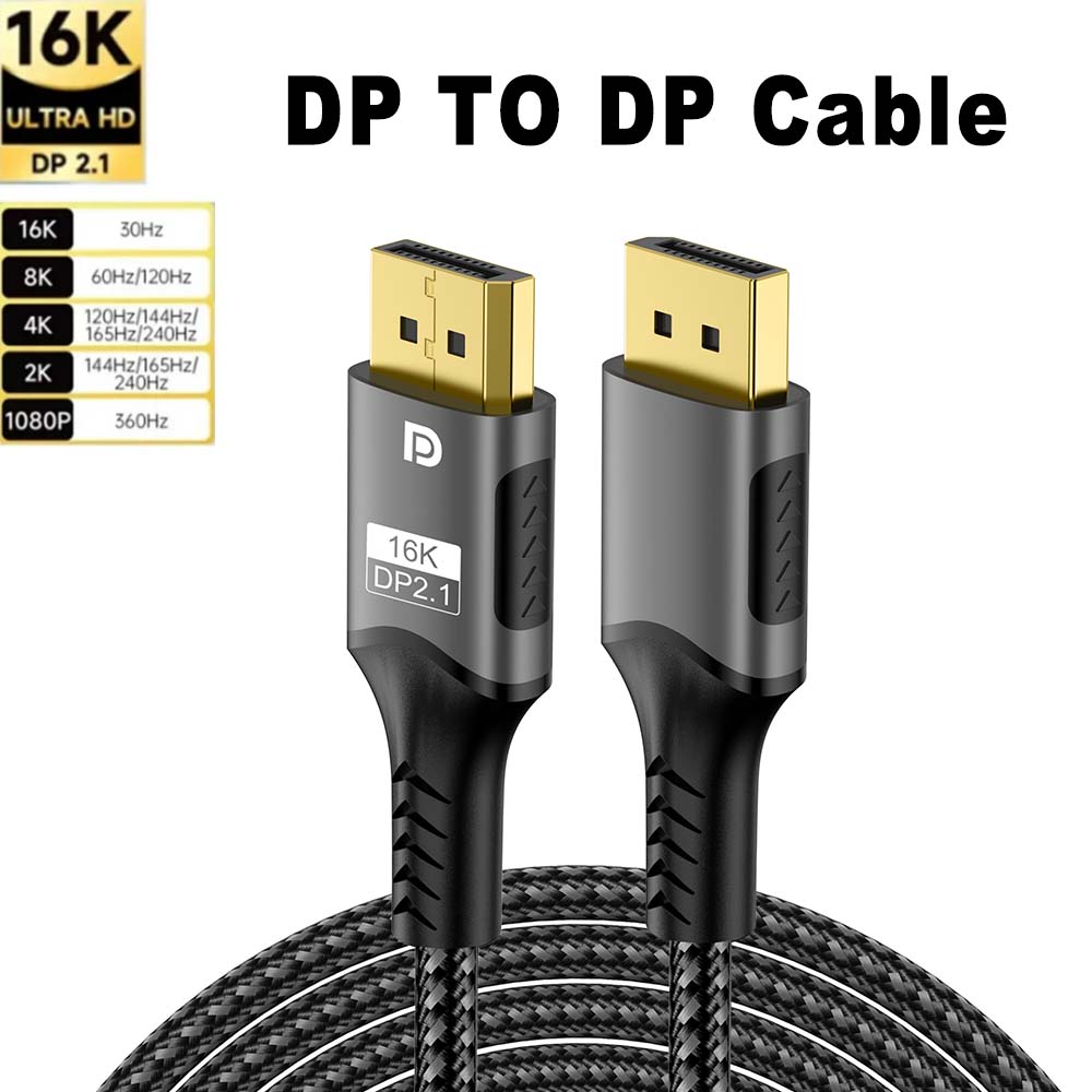 16K DP 2.1 8K @ 120Hz 4K @ 240 - Hdmi Cable 2.1 ulasan dan harga