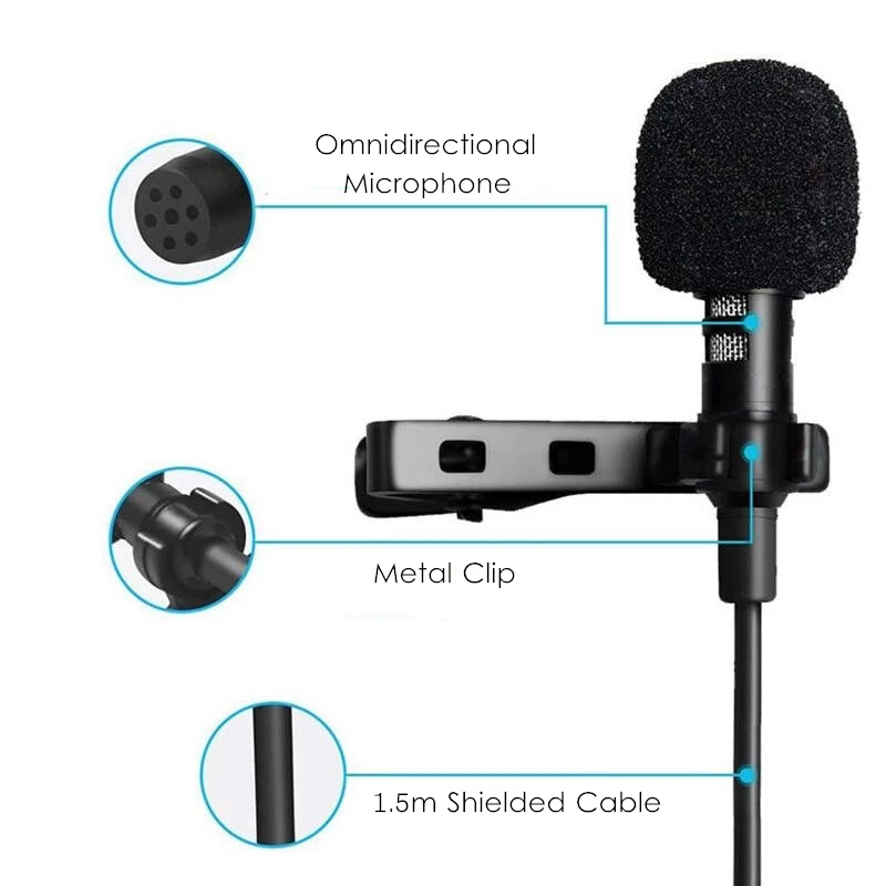 Mikrofon Lavalier Mini Portabe - Pc Gaming Handheld Console ulasan dan harga