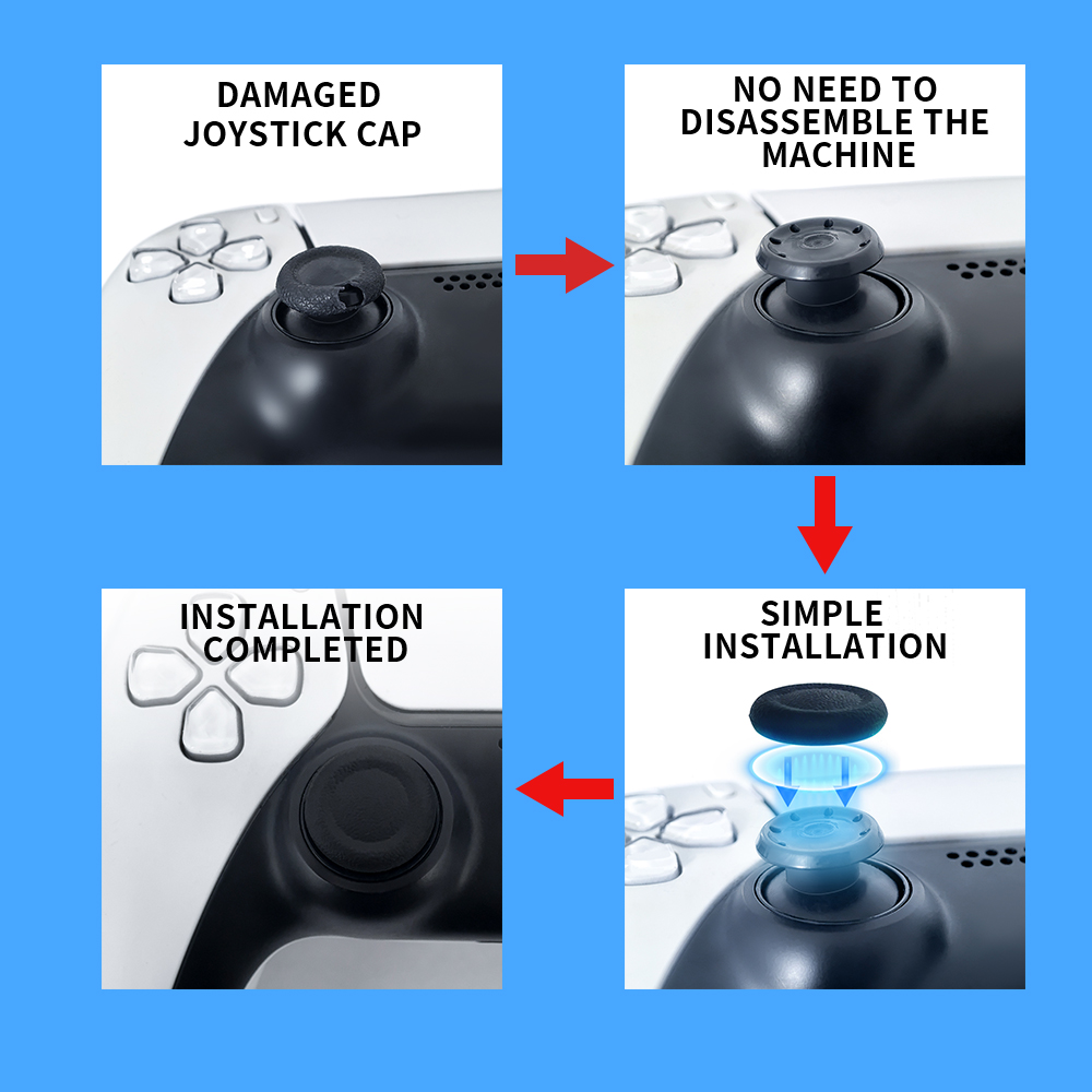 2-6 Pcs Tutup Pegangan Jempol  - Ps5 Controller Cover ulasan dan harga